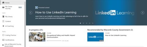 LinkedIn Learning Dashboard
